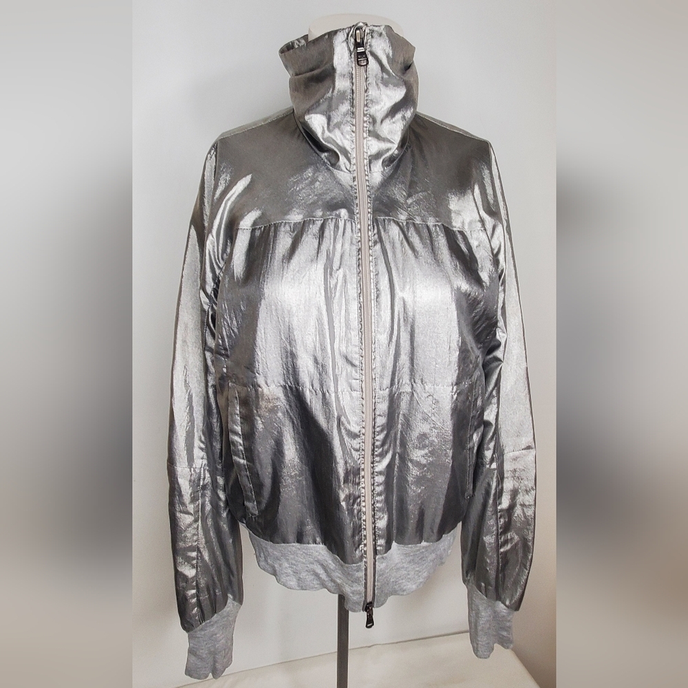 Ralph Lauren RLX Size S Metallic Gray Jacket -Zipper Up